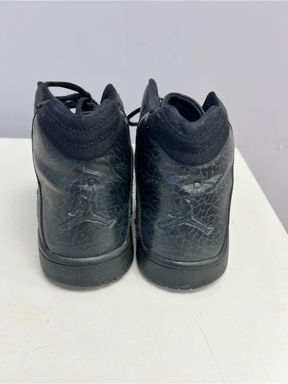 Jordan Black High-Top Sneakers with Textured Upper Mens 10.5
